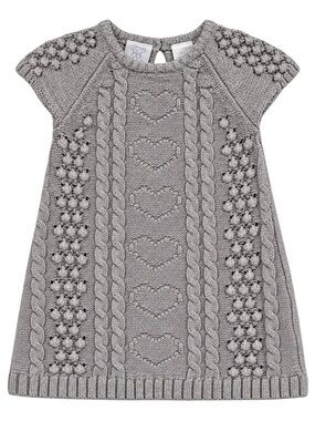 Koala Baby Grey Cable Knit Sweater Dress 12M
